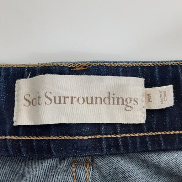 Soft Surroundings The Ultimate Denim Relaxed Straight Pull On Jeans Womens MP - Picture 6 of 11